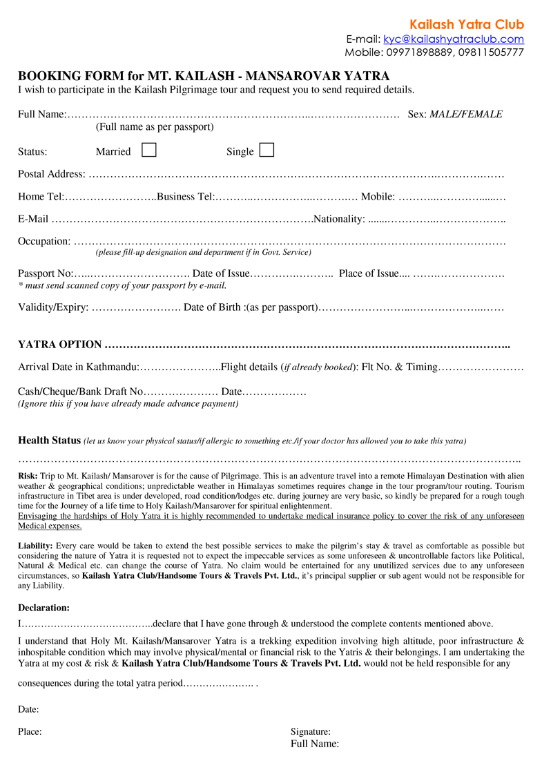 Kailash Mansarovar Yatra